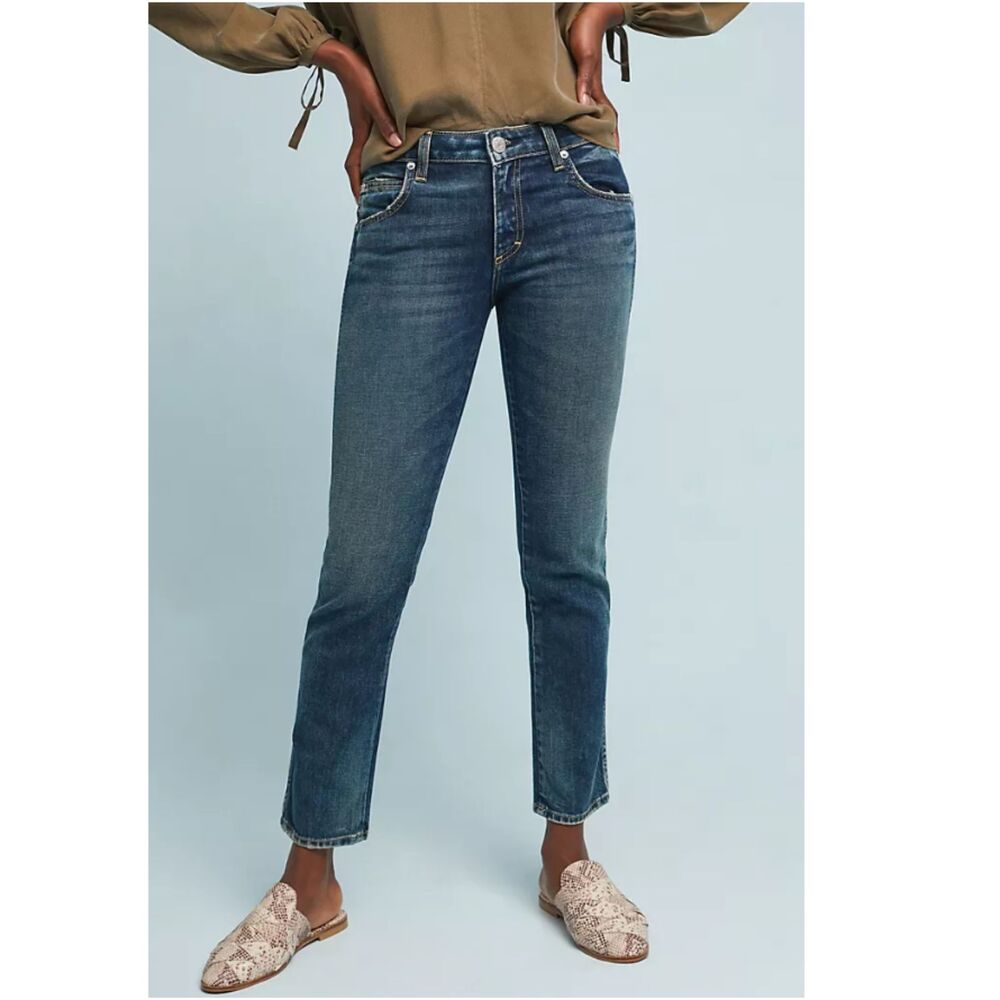 Amo Denim Women's Kate Size 27 Blue Straight Jeans Mid Rise EUC